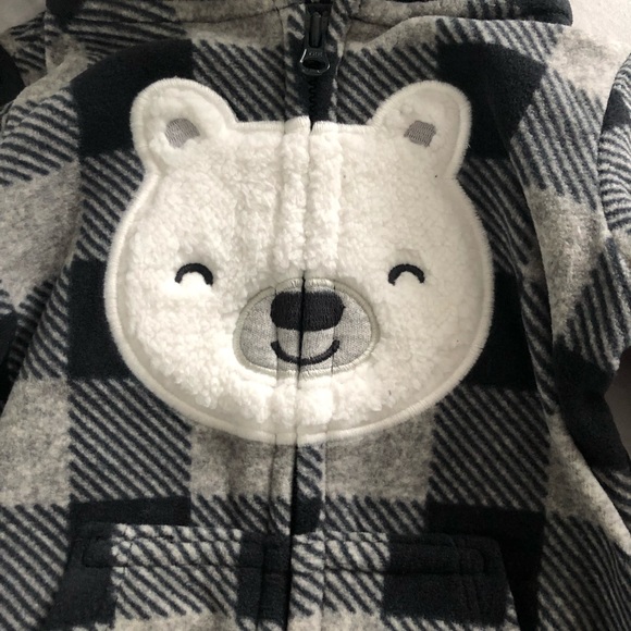 NWT Brand New Carter’s Fleece Onesie (sz 9 months) - Picture 2 of 4